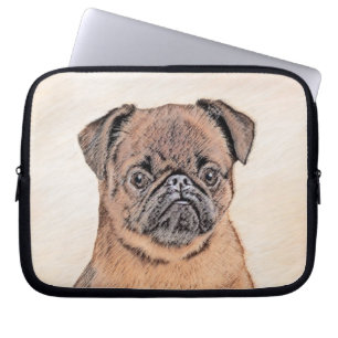 Funda Para Portátil Bruselas Griffon Smooth Painting Original Dog Art
