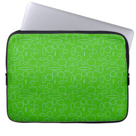 Funda Para Portátil Bucles de círculos verdes