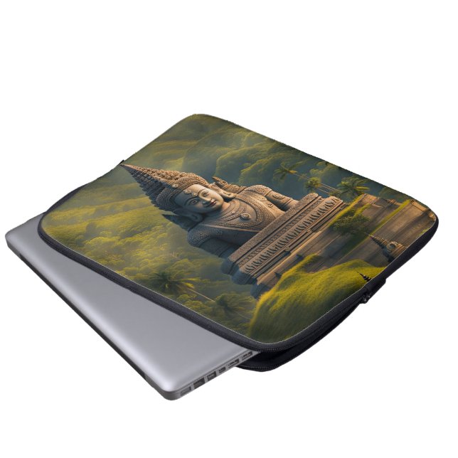 Funda Para Portátil Buda de la montaña de Indonesia  (Inferior anverso)
