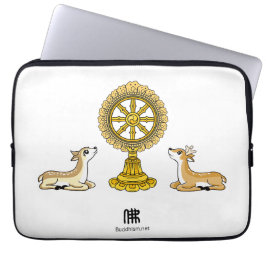 Funda Para Portátil Buda Dharma Wheel & Deers Laptop Sleeve