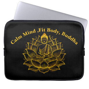 Funda Para Portátil Buda en Lotus Flower