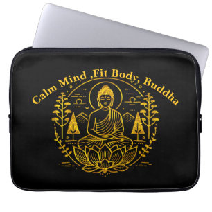 Funda Para Portátil Buda simbólico rodeado de elementos naturales