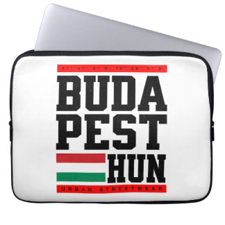 Funda Para Portátil Budapest Coordinates Design Retro-Style