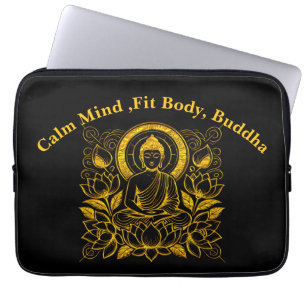 Funda Para Portátil Buddha Amid Lotus Flowers