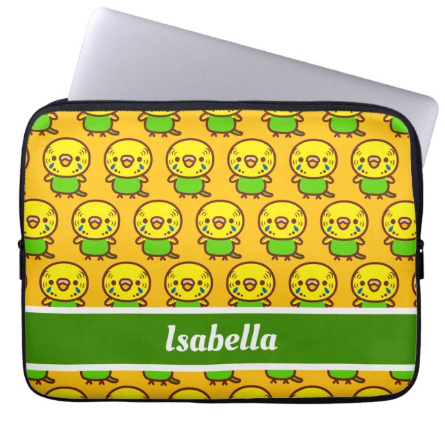 Funda Para Portátil Budgerigar / Mujer normal (Frente)