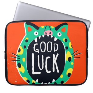 Funda Para Portátil Buena suerte de cerdo abstracto