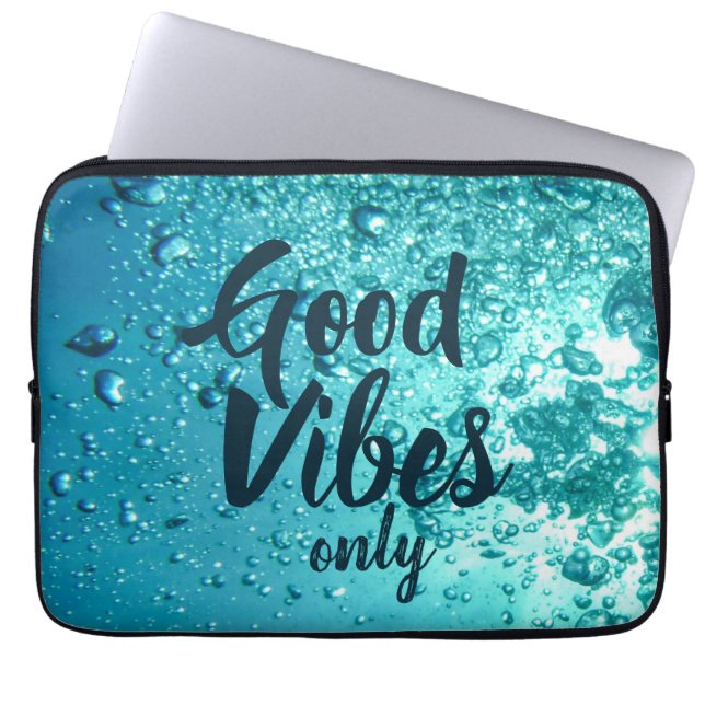Funda Para Portátil Buenas vibraciones y agua azul Guay (Frente)
