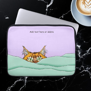 Funda Para Portátil Buenos días Naranja Cat Funny