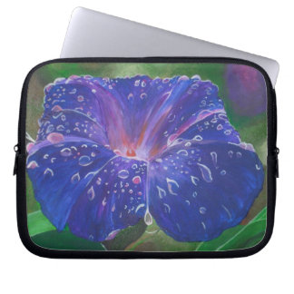 Funda Para Portátil Buenos días Pétalos de Gloria (Ipomoea Purpurea) y