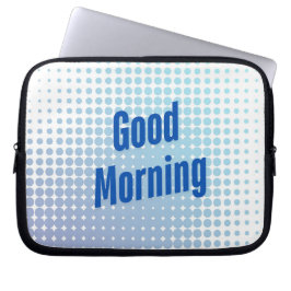 Funda Para Portátil Buenos Días Puntos Azules