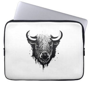 Funda Para Portátil Búfalo Bison Wild Animal Nature Ilustracion Arte