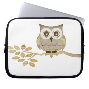 Funda Para Portátil Búho ancho de los ojos en bolso de la electrónic