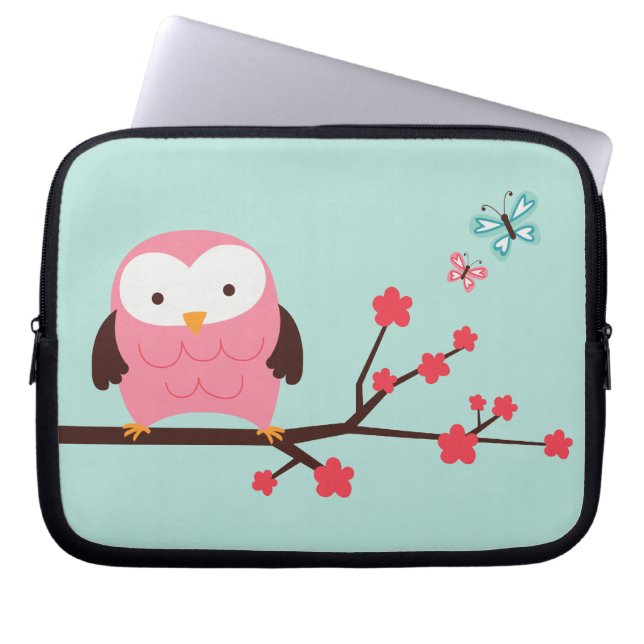 Funda Para Portátil Búho de la primavera (Frente)