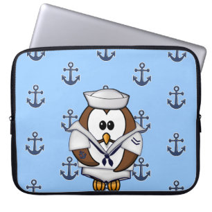 Funda Para Portátil búho de marinero