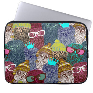 Funda Para Portátil Búho en la corona