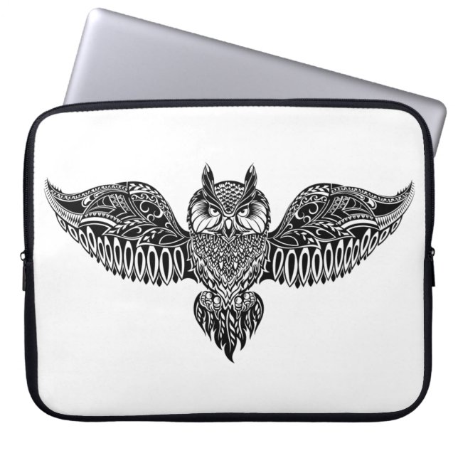 Funda Para Portátil Búho inspirado (Frente)