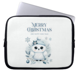 Funda Para Portátil Búho navideño