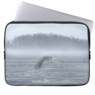 Funda Para Portátil Búho Nival Volando En Invierno