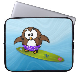 Funda Para Portátil búho surfista