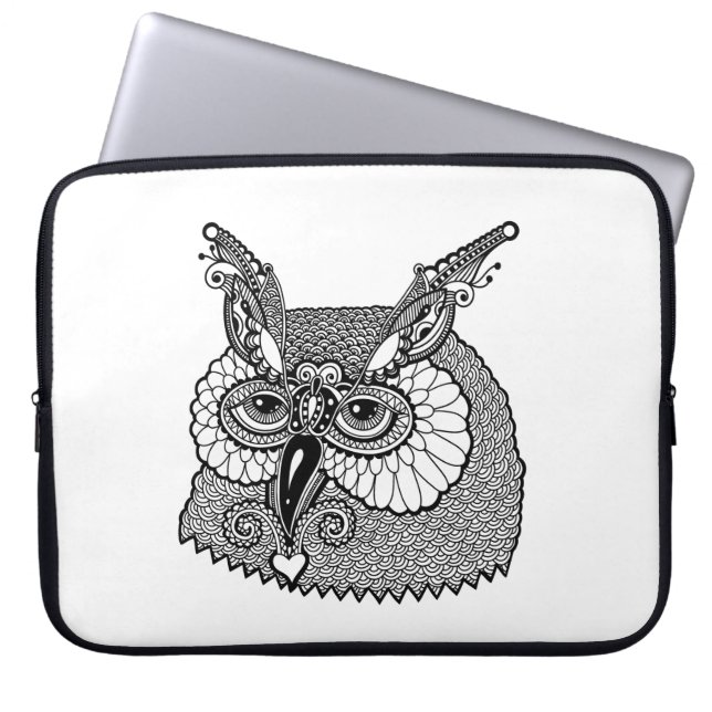 Funda Para Portátil Búho Zendoodle principal (Frente)