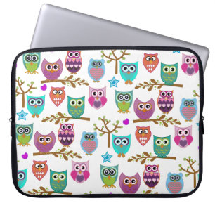 Funda Para Portátil búhos felices