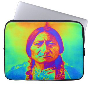Funda Para Portátil Bull nativo americano sentado