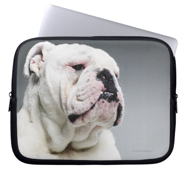Funda Para Portátil Bulldog blanco (Frente)
