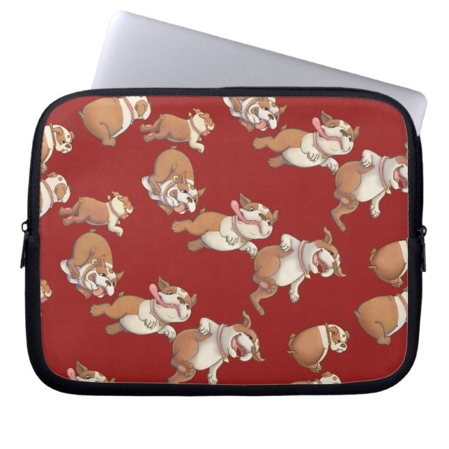 Funda Para Portátil Bulldog del baile (Frente)