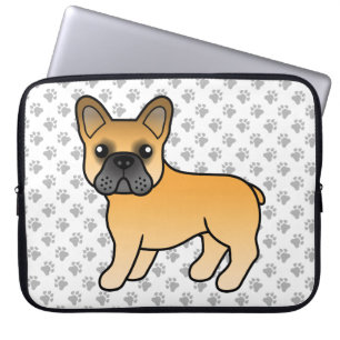Funda Para Portátil Bulldog Francés Cartoon Adorable Perro Ciervo