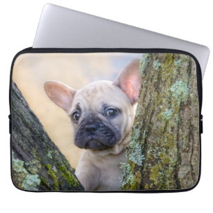 Funda Para Portátil Bulldog francés lindo posando en una bifurcación