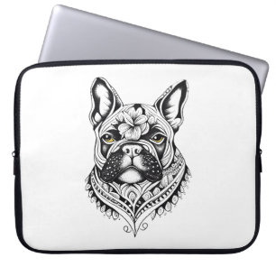 Funda Para Portátil Bulldog francés Mascota Animal Nature Ilustracion