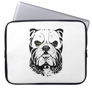 Funda Para Portátil Bulldog inglés Mascota Animal Nature Ilustracion A