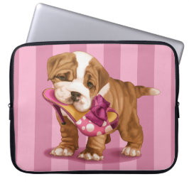 Funda Para Portátil Bulldog y zapato ingleses