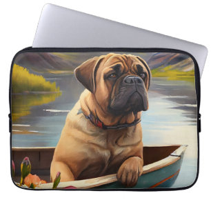 Funda Para Portátil Bullmastiff sobre un remo: Una aventura escénica