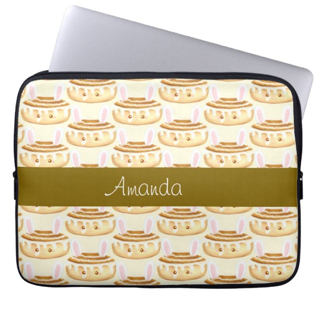Funda Para Portátil Bun de Cinnamon de postre dulce conejo (Frente)