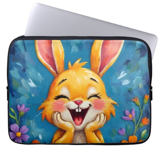 Funda Para Portátil Bunny Bliss (Frente)