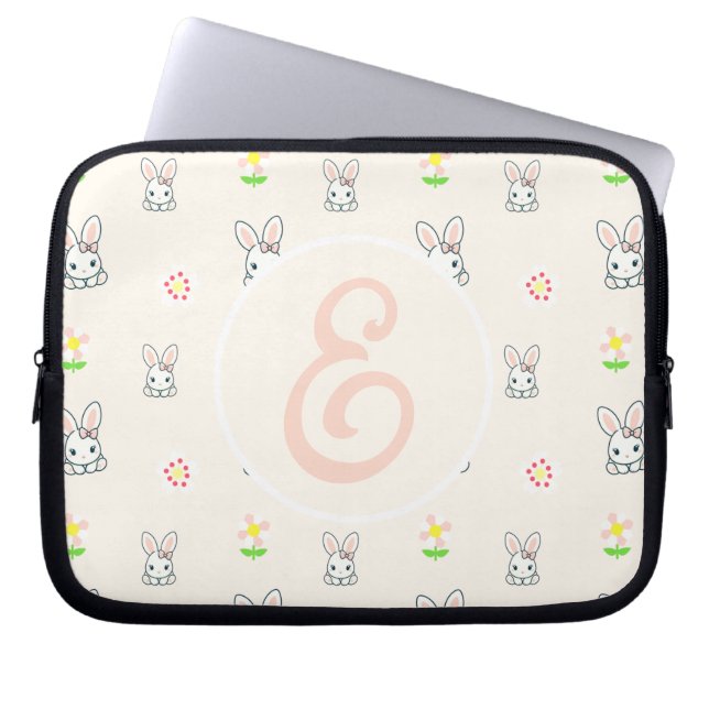 Funda Para Portátil Bunny Bloom Delight (Frente)