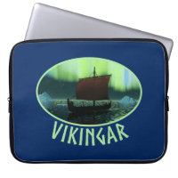 Buque Viking Y Luces Del Norte