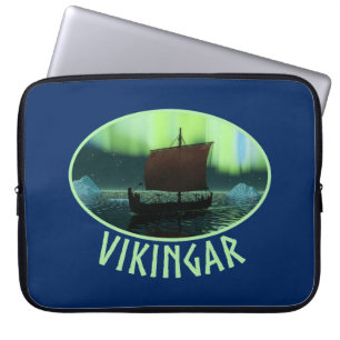 Funda Para Portátil Buque Viking Y Luces Del Norte