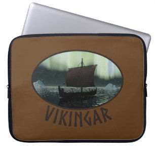 Funda Para Portátil Buque Viking Y Luces Del Norte
