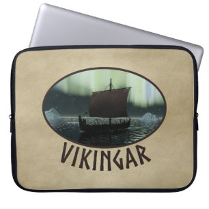 Funda Para Portátil Buque Viking Y Luces Del Norte