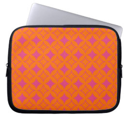 Funda Para Portátil Buques rosa y naranja