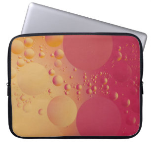 Funda Para Portátil Burbuja rosa y naranja digital