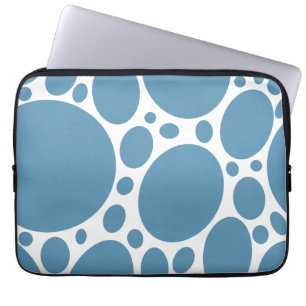Funda Para Portátil Burbujas de mezclilla azul