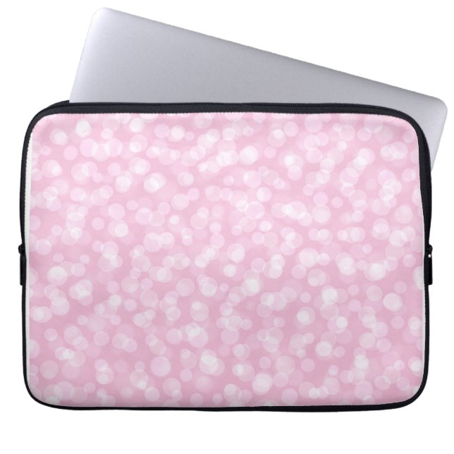 FUNDA PARA PORTÁTIL BURBUJAS DE NIÑAS ROSAS (Frente)