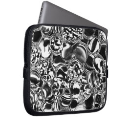 Funda Para Portátil Burbujas plateadas de vidrio o tono metalizado