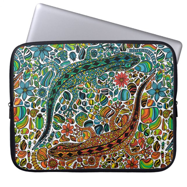 Funda Para Portátil Buscar los geckos (Frente)