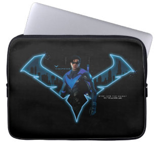 Funda Para Portátil Caballeros góticos de la noche con logo