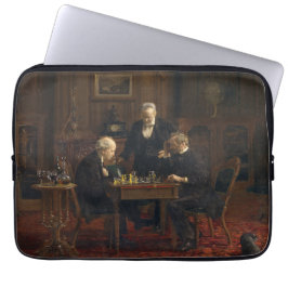 Funda Para Portátil Caballeros jugando al ajedrez (Thomas Eakins)