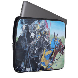 Funda Para Portátil caballeros medievales históricos deambulando a cab